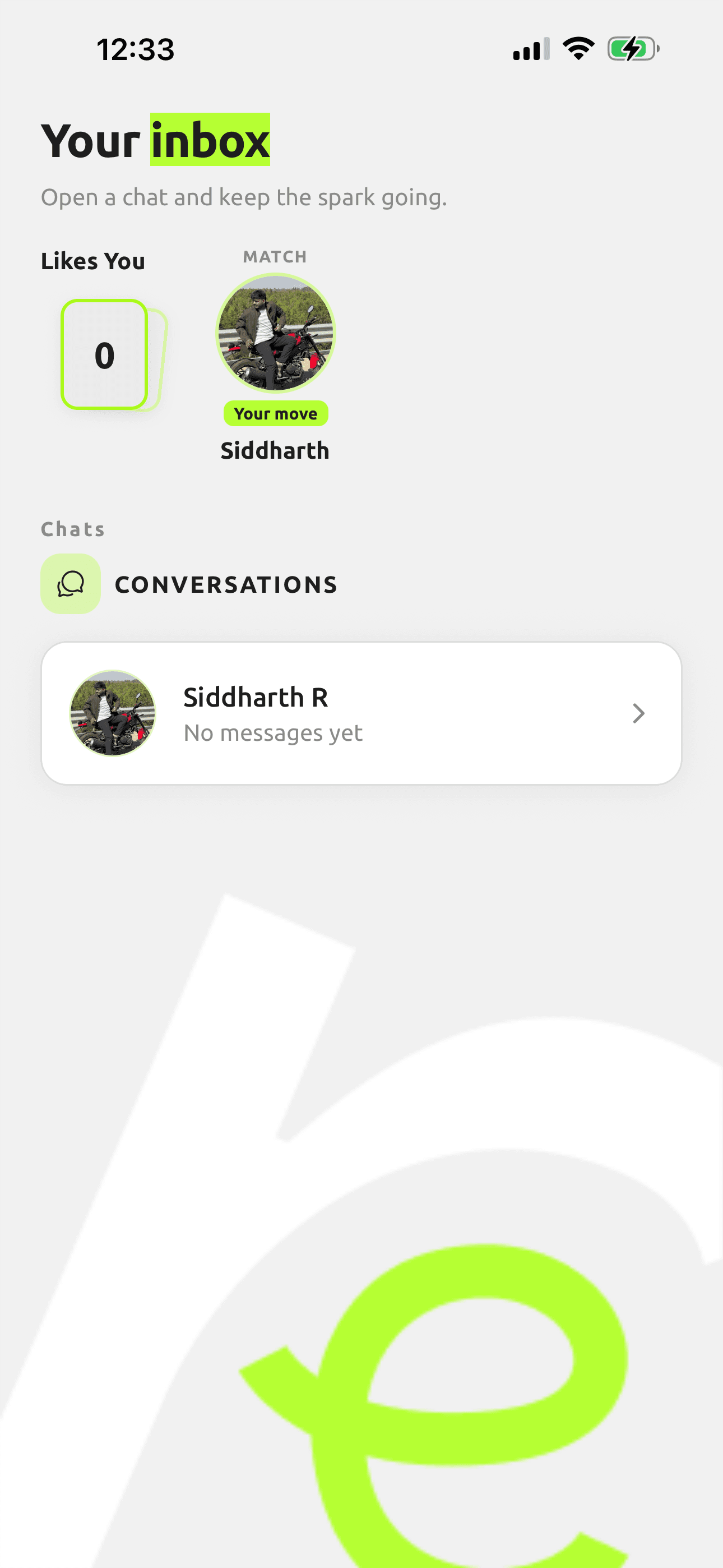 Reshuffl messages screen